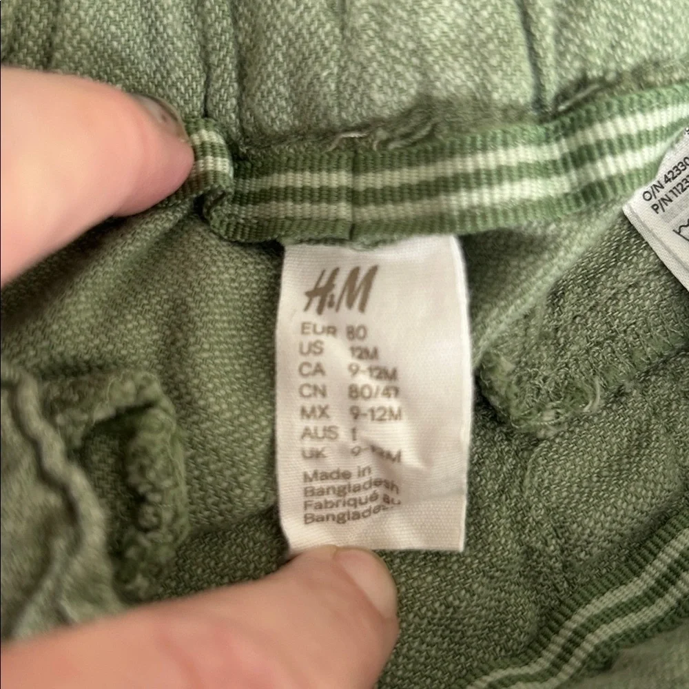 H&M Olive Green Casual Shorts